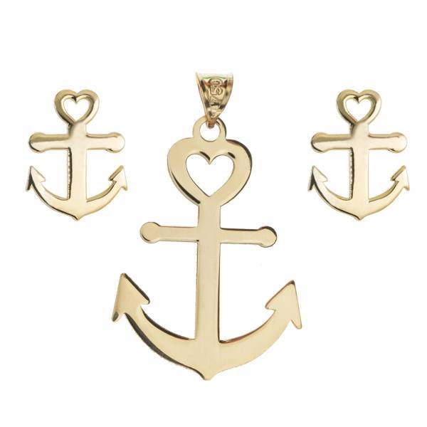 نیم ست طلا 18 عیار رزا مدل SG58، Rosa SG58 Gold Half Set