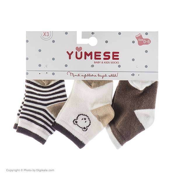 جوراب سه عددی یومسه مدل 37263، Yumese 37263 Socks