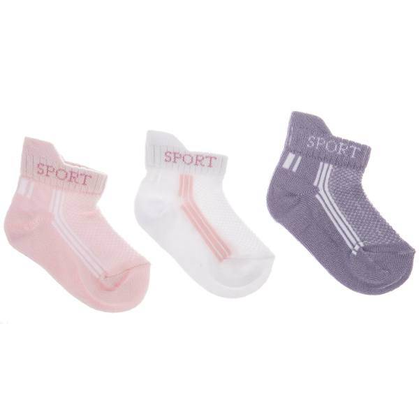 جوراب کودک یومسه مدل 5003 بسته 3 عددی، Yumese 5003 Baby Socks Pack Of 3