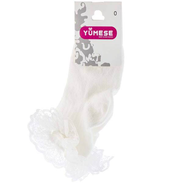 جوراب نوزاد صدفی یومسه مدل 3257، Yumese S 3257 Socks