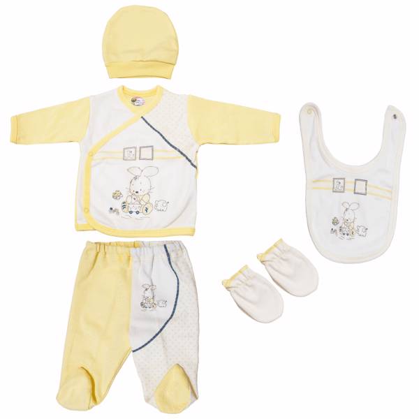 ست لباسنوزادی بیتوف مدل 784Yellow، Bebitof 784Yellow Baby Clothes Set
