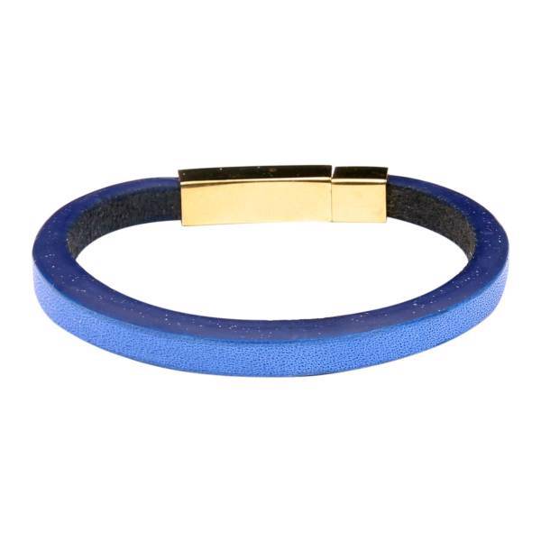 دستبند چرمی آتیس کد I700BLUE، Atiss I700BLUE Leather Bracelet