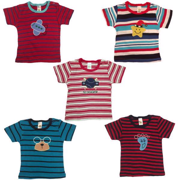 تیشرت کارترز مدل 601-18-1 بسته 5 عددی 12تا18ماه، carters 601-1 tshirt 5pack