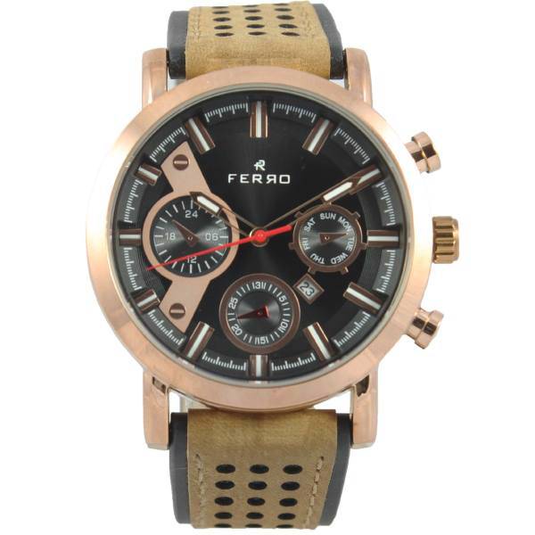 ساعت مچی عقربه ای مردانه فرو مدل F61492-536-C2، FERRO F61492-536-C2 Watch for man