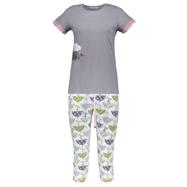 ست تی شرت و شلوار زنانه ناربن مدل چتر بارانی 957، Narbon 957 T-Shirt And Pants For Women