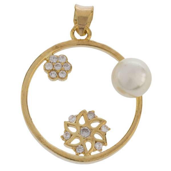 آویز گردنبند طلا 18 عیار رزا مدل N188، Rosa N188 Gold Necklace Pendant Plaque