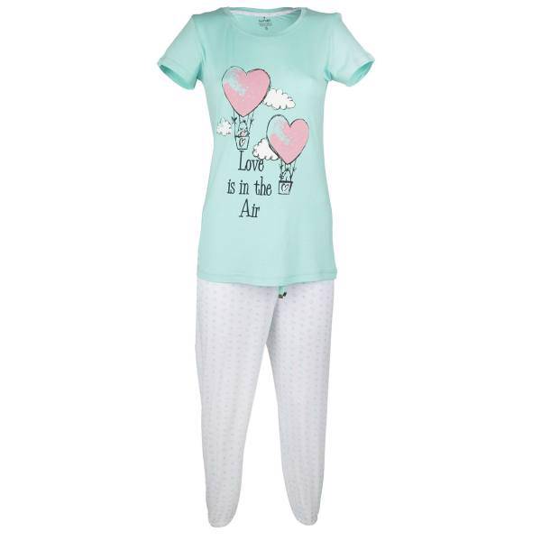 ست تی شرت و شلوارک زنانه ناربن مدل 1-935، Narbon 935-1 T-Shirt And Pants For Women