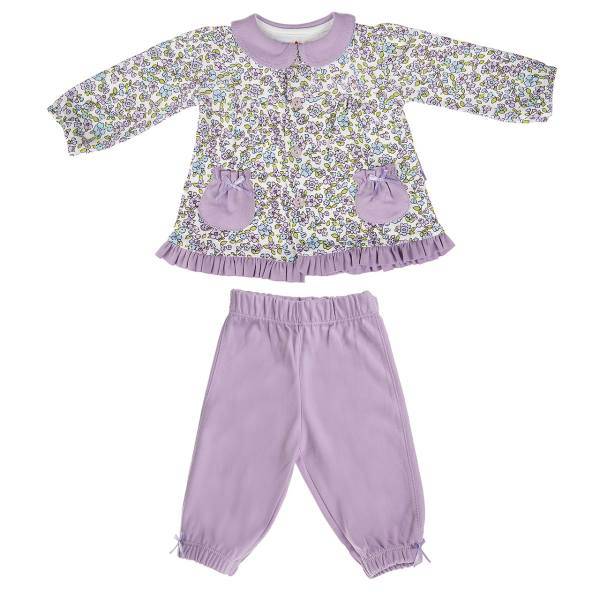 ست لباس دخترانه آدمک مدل 2623001V، Adamak 2623001V Baby Girl Clothing Set