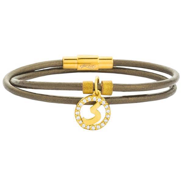 دستبند طلا 18 عیار کیا گالری مدل AB258-K، Kia Gallery AB258-K Gold Bracelet