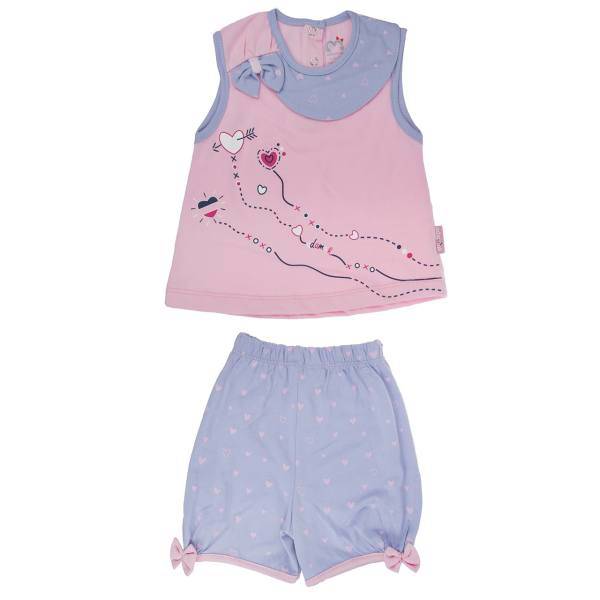 ست لباس دخترانه آدمک مدل 2317001LP، Adamak 2317001LP Baby Girl Clothing Set