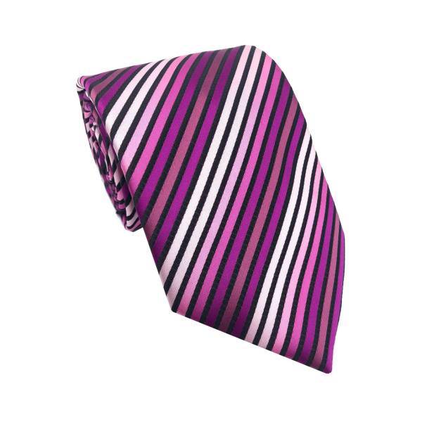 کراوات هکس ایران مدل AF-PINK KJR09