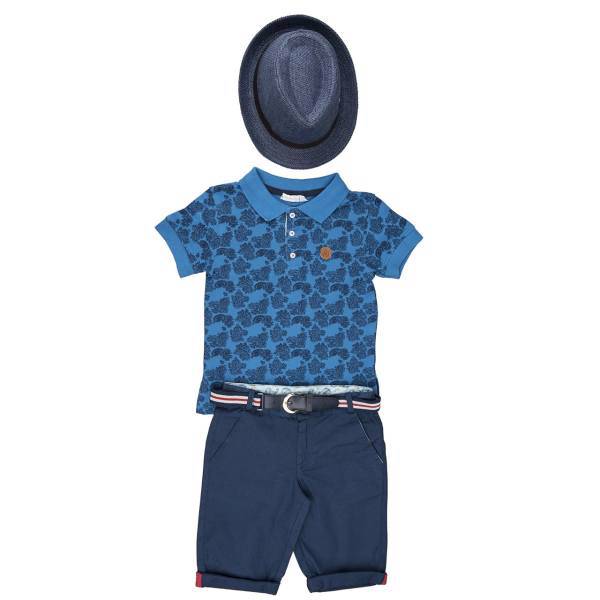 ست لباس پسرانه منا رزا مدل 15274، Monna Rosa 15274 Baby Boy Clothing Set