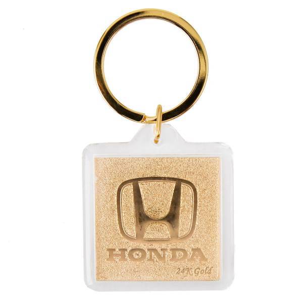 جاسوییچی ورق طلا گالری الون طرح هوندا کد 198151، Alone Gallery 198151 Honda Key Ring