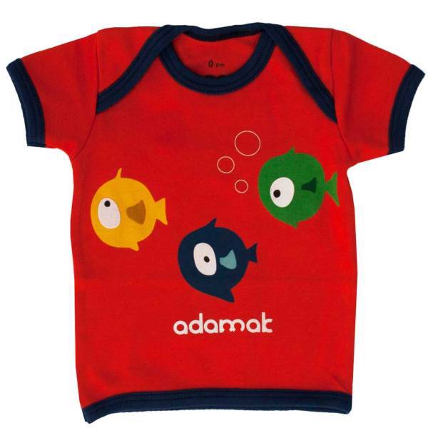 تی شرت آستین کوتاه نوزادی آدمک مدل Fish، Adamak Fish Baby T Shirt With Short Sleeve