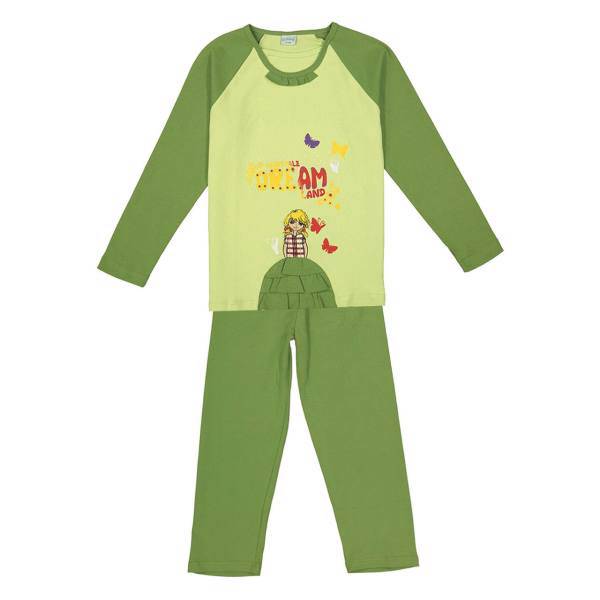 ست تی شرت و شلوار دخترانه حامیلا مدل 1567، Hamila 1567 T-shirt And Pants Set For Girls