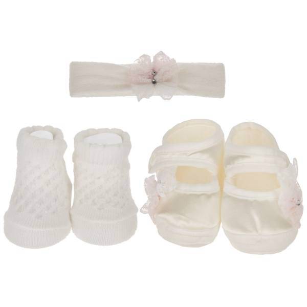 ست هدبند و جوراب و پاپوش یومسه مدل 3810، Yumese 3810 Headband And Socks And Booties Set