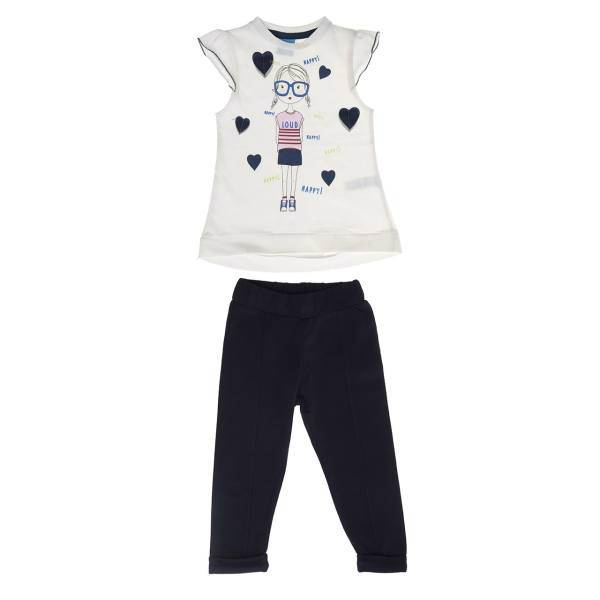 ست لباس دخترانه بنو بنت مدل L012-L013W، Beno Bent L012-13W Girls Clothes Set