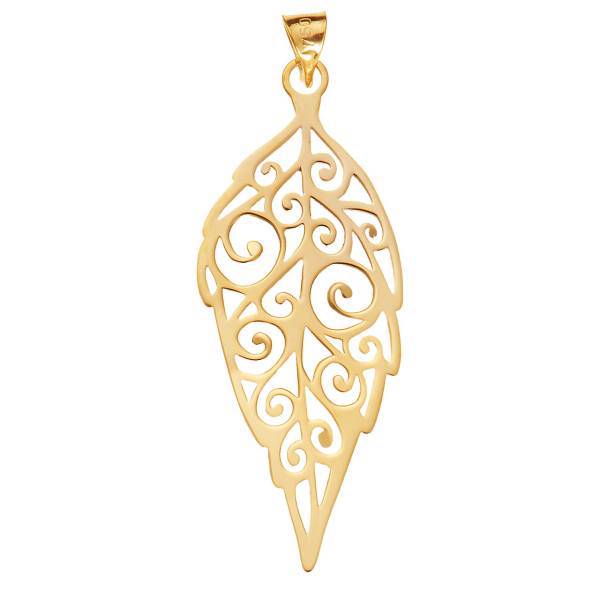 آویز گردنبند طلا 18 عیار رزا مدل N040، Rosa N040 Gold Necklace Pendant Plaque