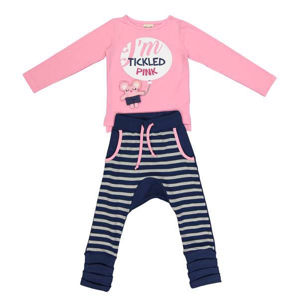 ست لباس دخترانه موشی مدل 16S1-022، Mushi 16S1-022 Baby Girl Clothing Set