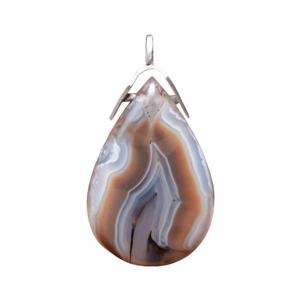 آویز گردنبند نقره عقیق پارس مدل A046، pars agate A046 Silver Necklace