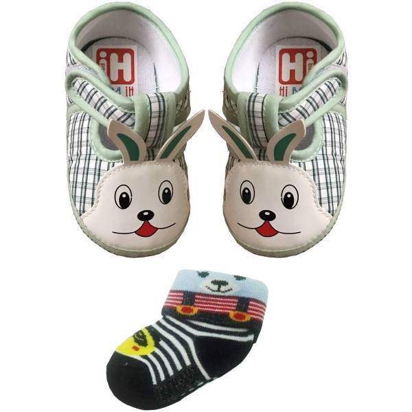 ست جوراب و پاپوش Hi baby مدل خرگوش، Rabbit Hi baby Socks And footwear Set