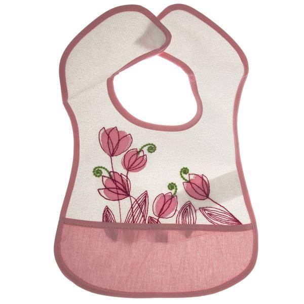 پیشبند ببکوی مدل Flower، Bebekevi Flower Baby Bib