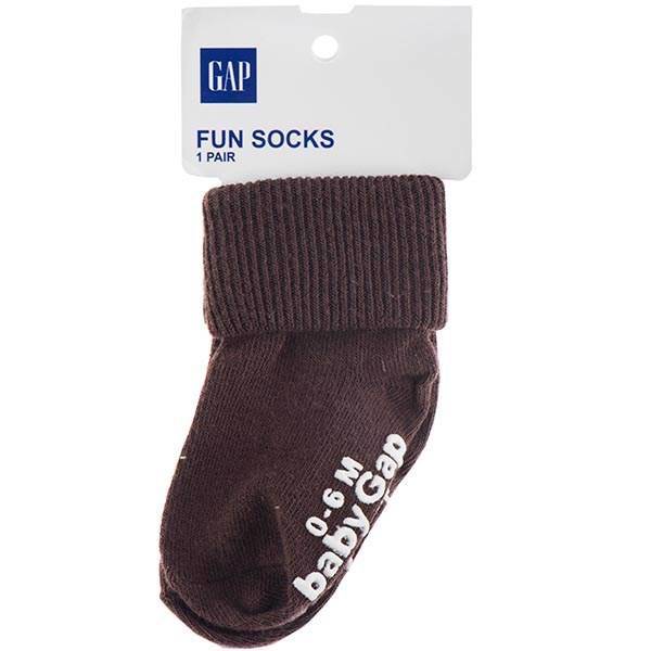 جوراب گپ طرح قهوه ای، Gap Brown Fun Socks