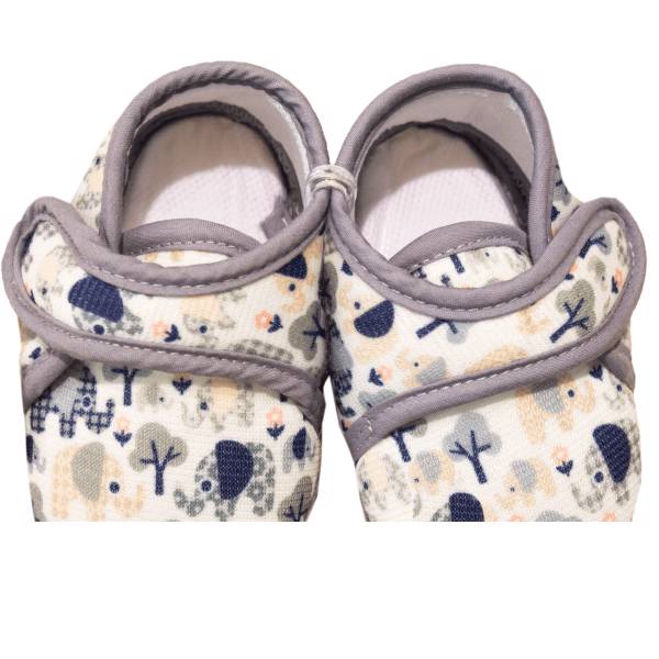 پاپوش نوزادی فانی مدل 054Gray، Funny 054Gray Baby Footwear