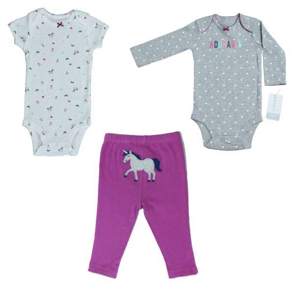 ست لباس دخترانه کارترز مدل 488، Carters 488 Girl Clothing Set