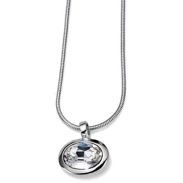 گردنبند کریستال الیور وبر مدل بیضی 001-8034، Oliver Weber 8034-001 Oval Crystal Necklace