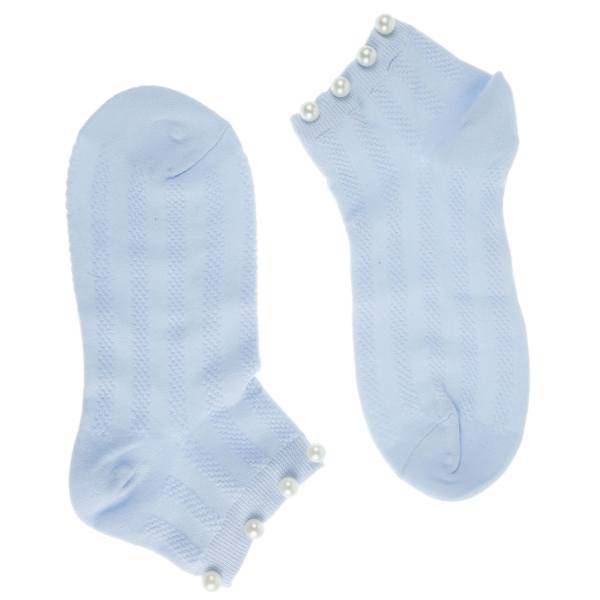 جوراب زنانه شهر شیک مدل مروارید دار CL833B، Shahr e Shik CL833B Pearl Socks For Women