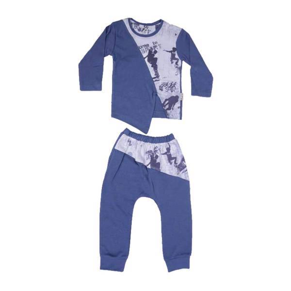 ست لباس پسرانه وان بای وان مدل 167 پنبه ای، One By One 167 Cotton Boys Clothes Set