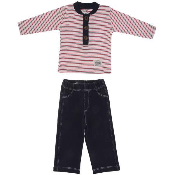 ست لباس پسرانه آدمک مدل 1148011R، Adamak 1148011R Baby Boy Clothing Set