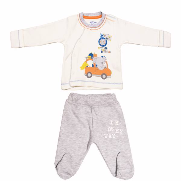 ست لباس پسرانه عزیز به به مدل 2687، Aziz Bebe 2687 Boy Clothing Set