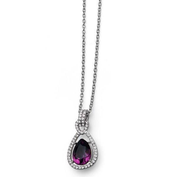 گردنبند آمیتیست الیور وبر مدل درخواست 204-9457، Oliver Weber 9457-204 Solicit Amethyst Necklace