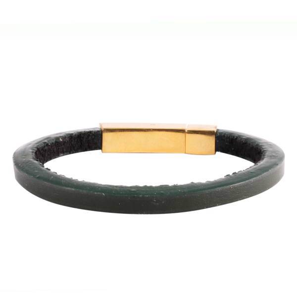 دستبند چرمی آتیس کد I7005MILGR، Atiss I7005MILGR Leather Bracelet