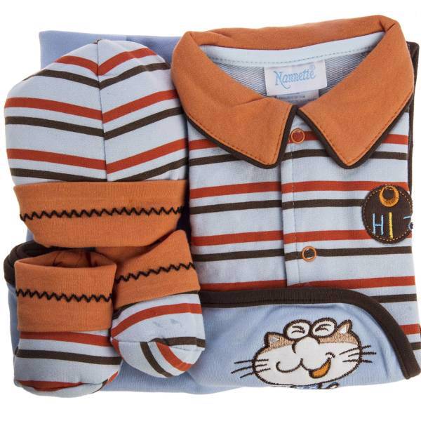 ست لباس نوزادی لیتل جامپ مدل Cat، Little Jump Cat Baby Cloths Set