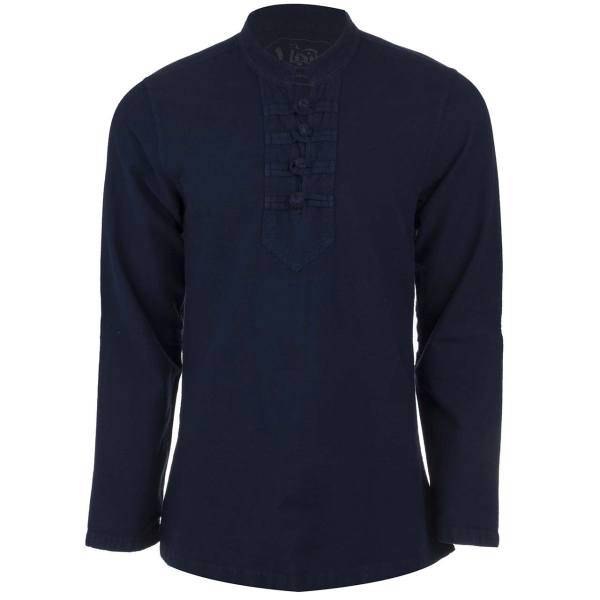 پیراهن چهارگره سرمه ایی، Andya 1 Long Sleeve Shirt For Men