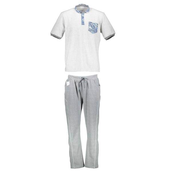 ست پلو شرت و شلوار مردانه رویین تن پوش مدل 1213، Rooeentanpoosh 1213 Polo-Shirt And Pants Set For Men
