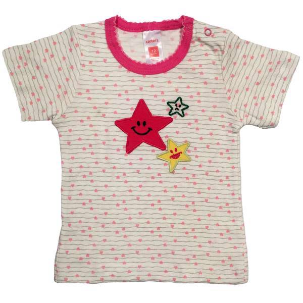 تیشرت دخترانه کارترز مدل 602-12-3 9تا12ماه، t shirt carters