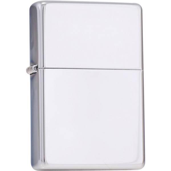 فندک زیپو مدل Reg H Pol Chrome کد 260، Zippo Reg H Pol Chrome 260 Lighter