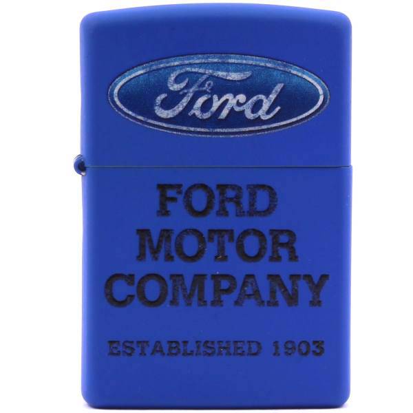 فندک زیپو مدل Ford Motor Company Royal Blue Matte کد 28838، Zippo Ford Motor Company Royal Blue Matte 28838 Lighter