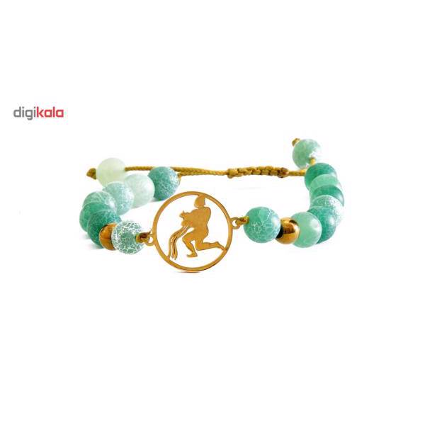 دستبند نوژین مدل بهمن سبز، Nojin Green Bahman Bracelet