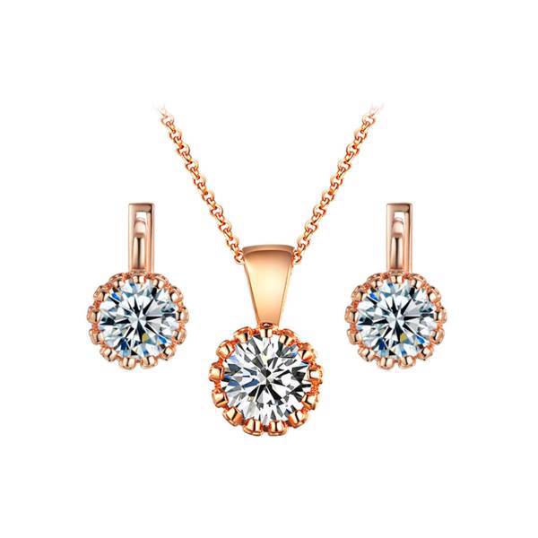 نیم ست روزینی مدل S16، Rosiny Jewelry S16 Half Set