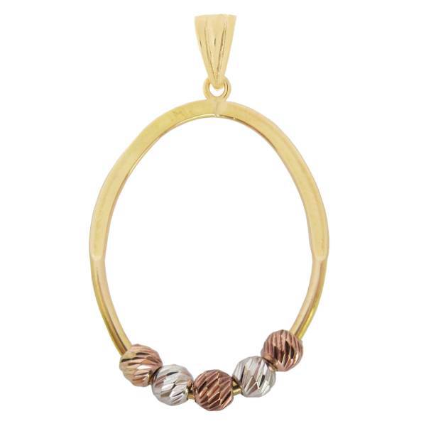 آویز گردنبند طلا 18 عیار شانا مدل N-SG63، Shana N-SG63 Gold Necklace Pendant Plaque