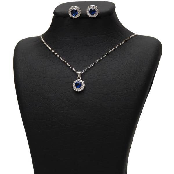 نیم ست نقره شهر جواهر مدل SJS-SE020