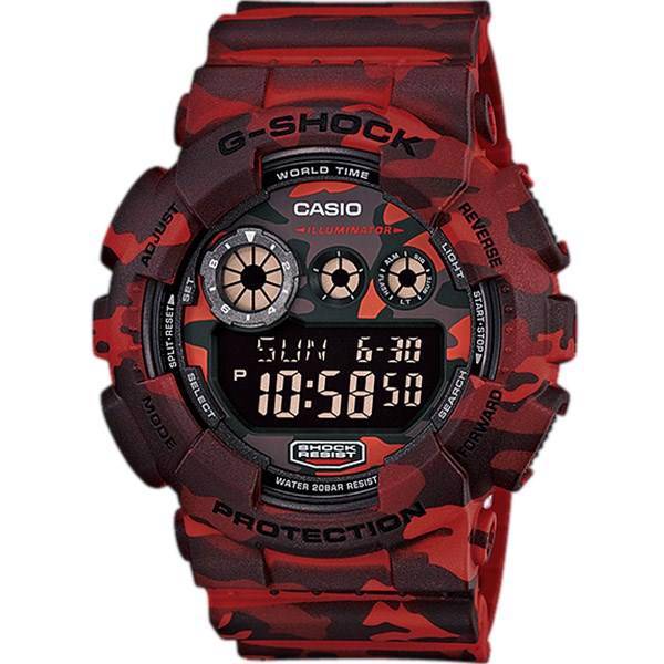 ساعت مچی دیجیتالی مردانه کاسیو جی شاک GD-120CM-4DR، Casio G-Shock GD-120CM-4DR