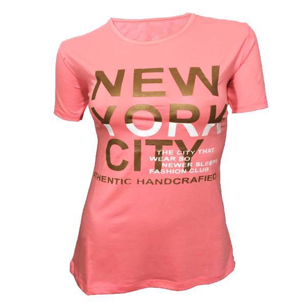 تی شرت آستین کوتاه زنانه ایرسا طرح New York