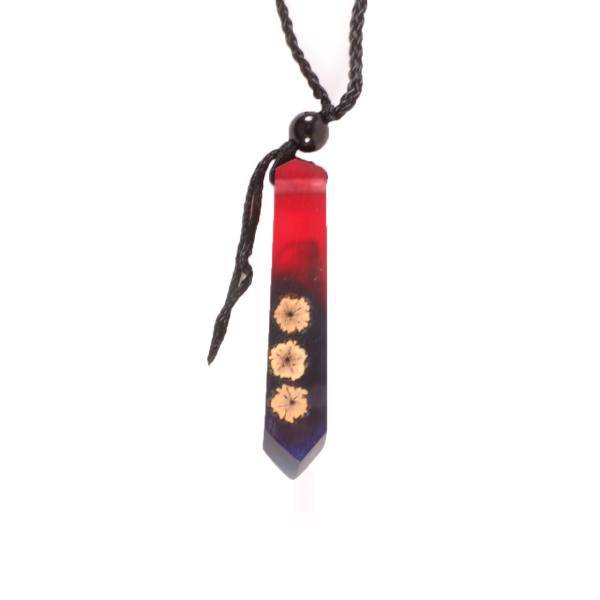 گردنبند چوب و رزین ریلماری مدل WN31، Rilmary wood and resin Necklace WN31