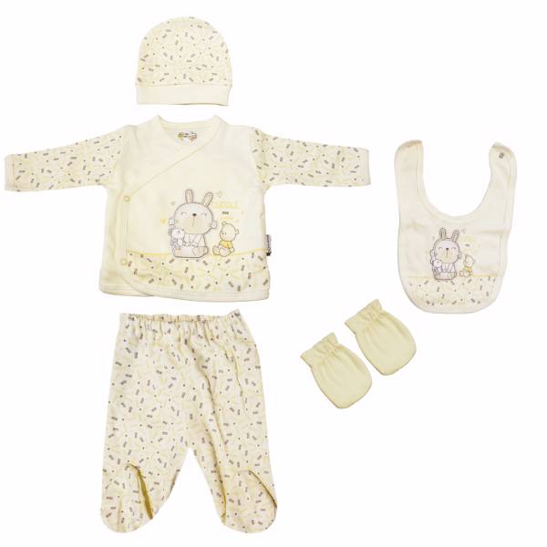 ست لباسنوزادی بیتوف مدل 838Yellow، Bebitof 838Yellow Baby Clothes Set